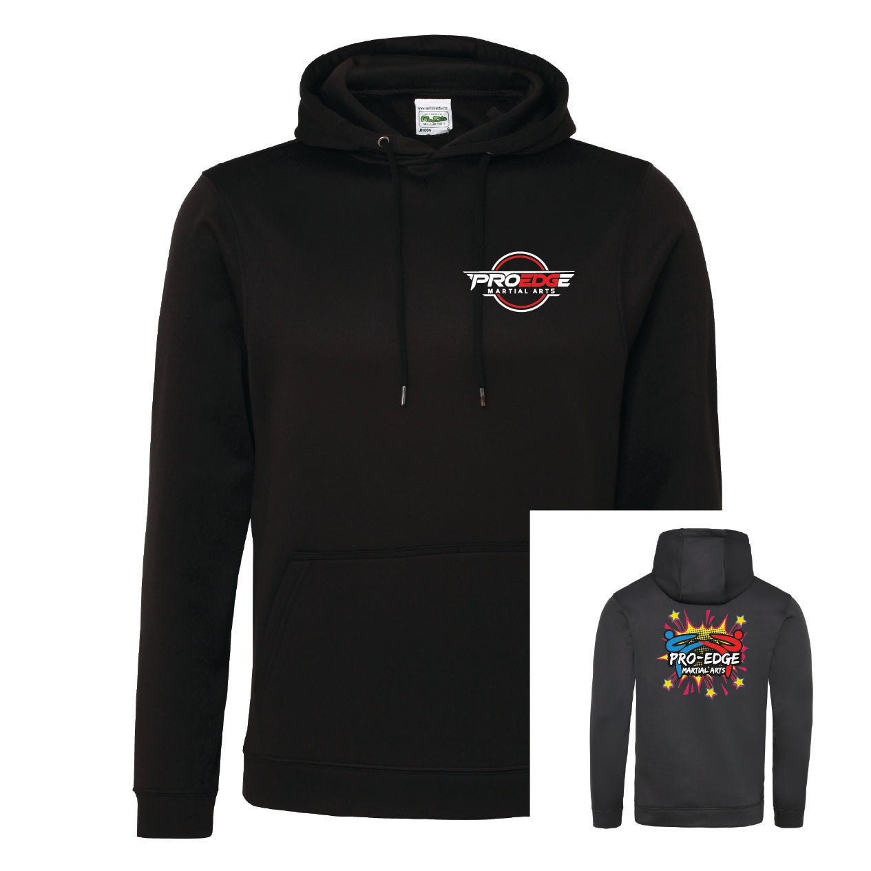 Pro - Edge  Hoodie (Pink) with Initials  From