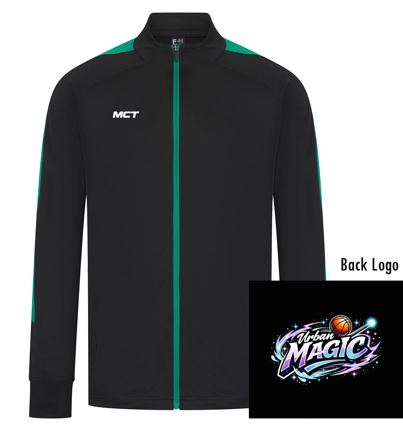 Urban Magic Unisex Full Zip Track Top - Coloured Badge From