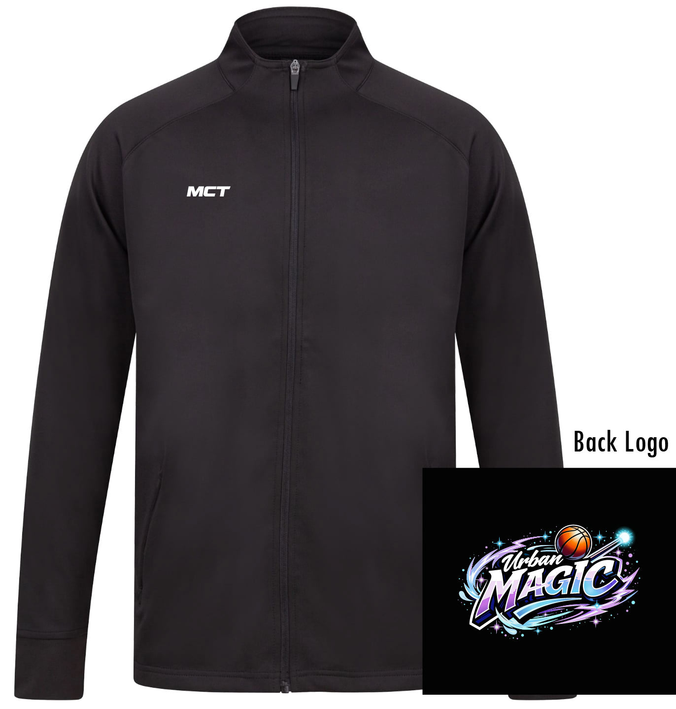 Urban Magic Unisex Full Zip Track Top - Coloured Badge From