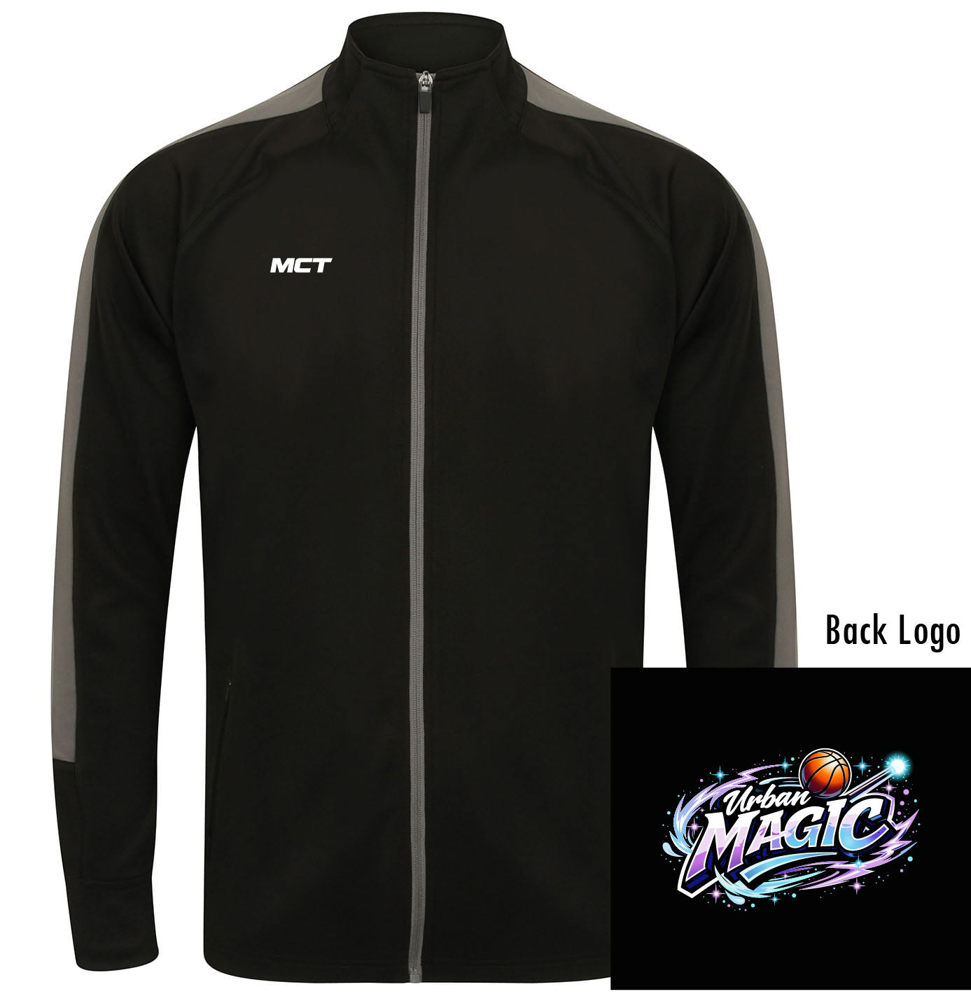 Urban Magic Unisex Full Zip Track Top - Coloured Badge From