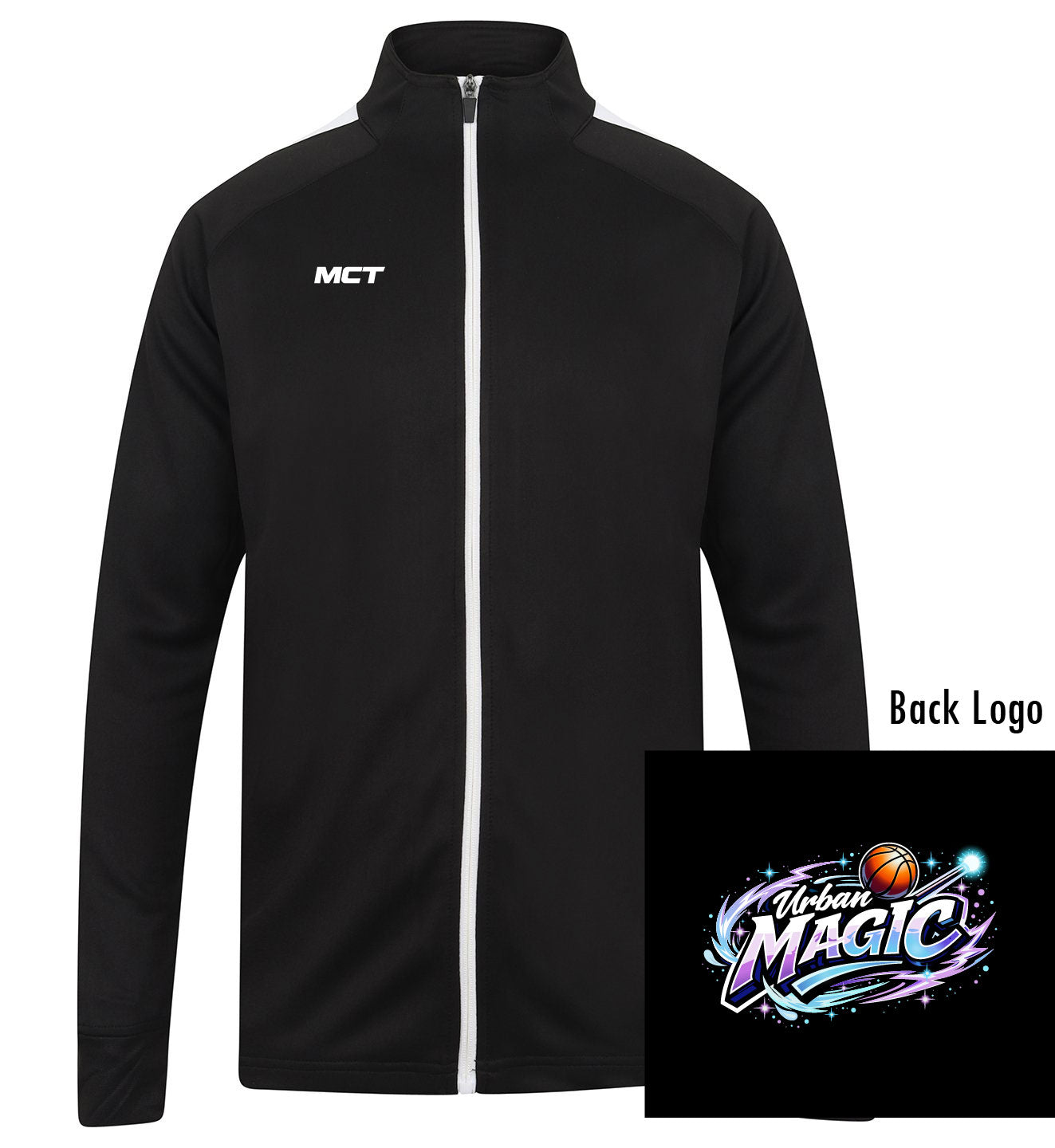 Urban Magic Unisex Full Zip Track Top - Coloured Badge From