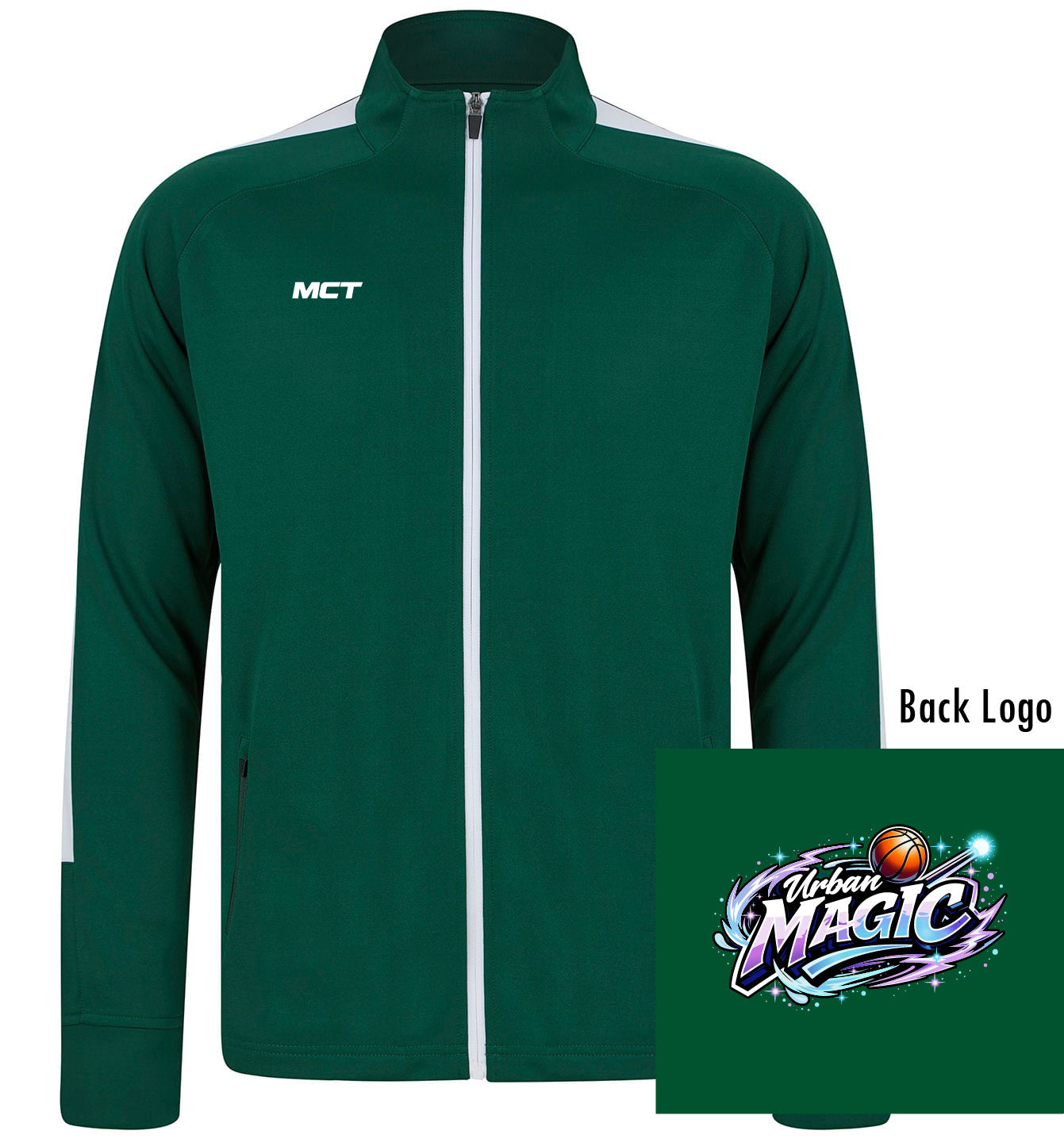 Urban Magic Unisex Full Zip Track Top - Coloured Badge From