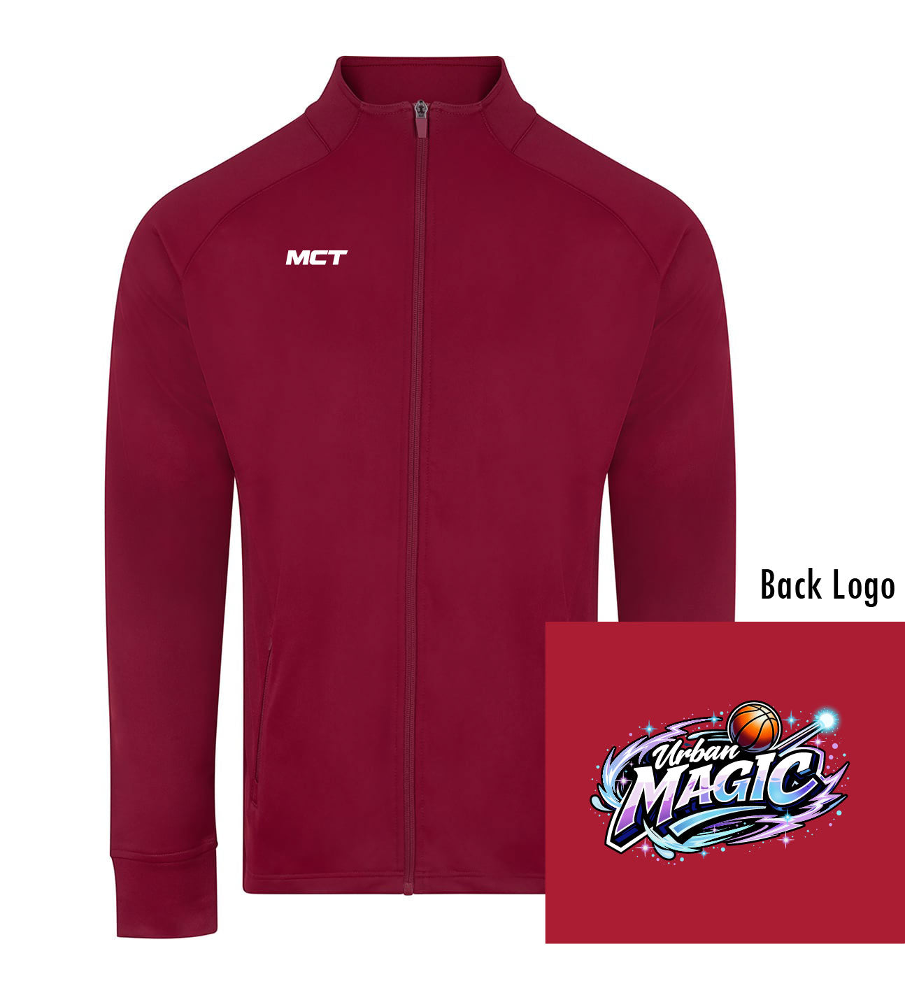 Urban Magic Unisex Full Zip Track Top - Coloured Badge From