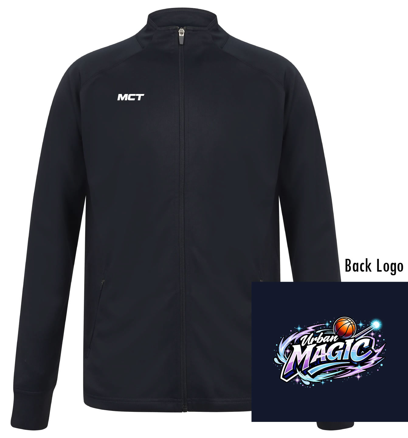 Urban Magic Unisex Full Zip Track Top - Coloured Badge From