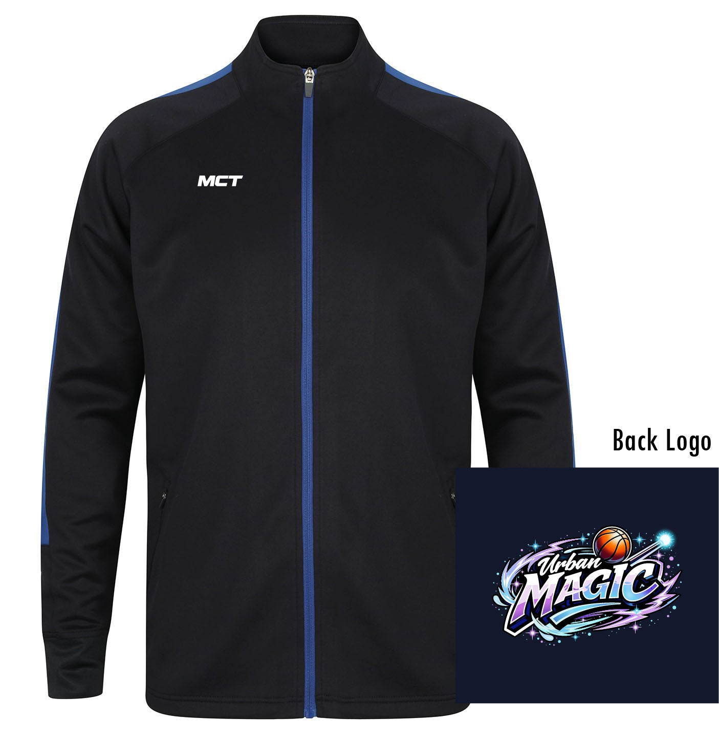 Urban Magic Unisex Full Zip Track Top - Coloured Badge From