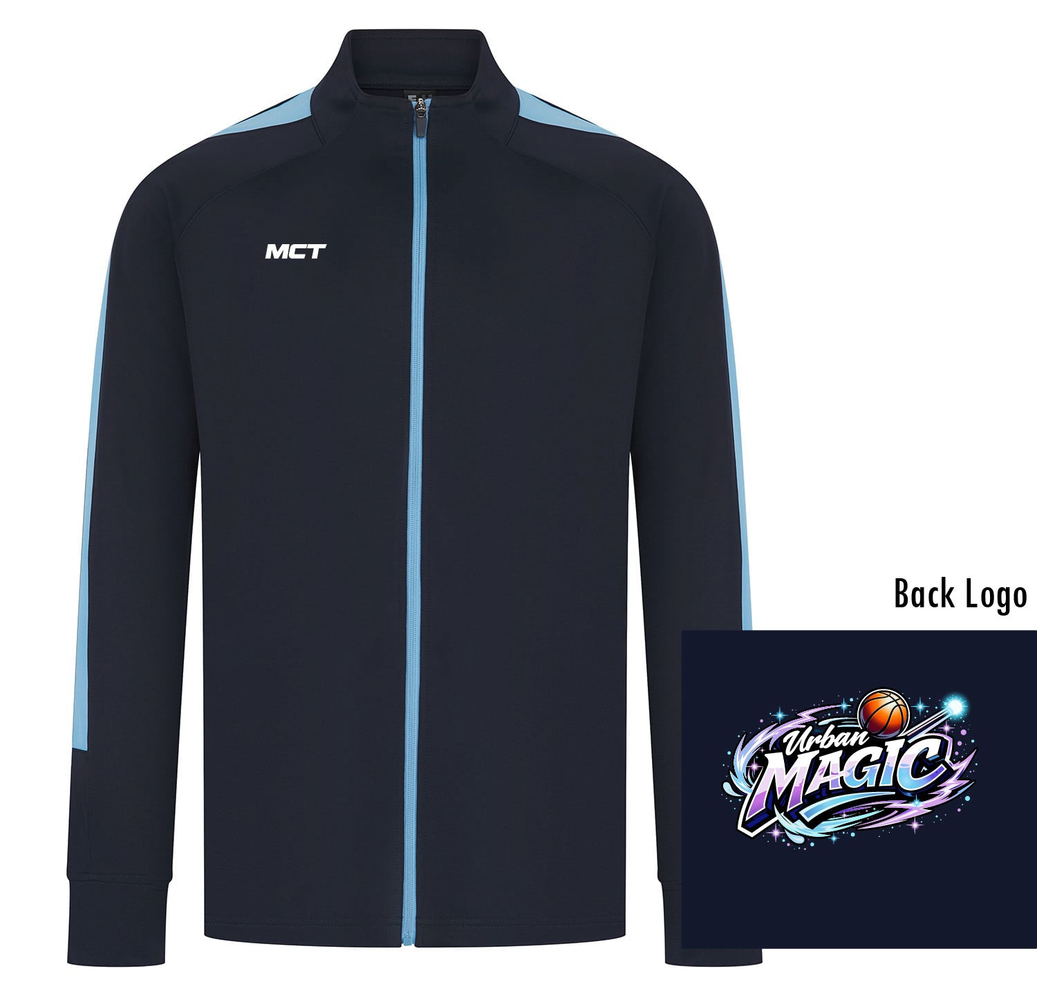 Urban Magic Unisex Full Zip Track Top - Coloured Badge From