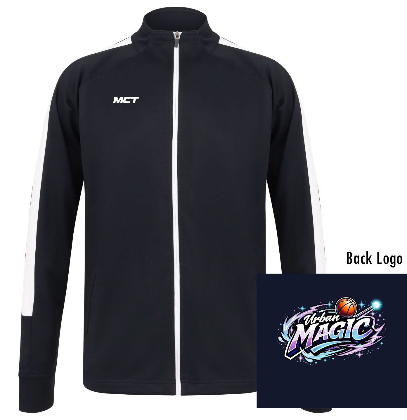 Urban Magic Unisex Full Zip Track Top - Coloured Badge From