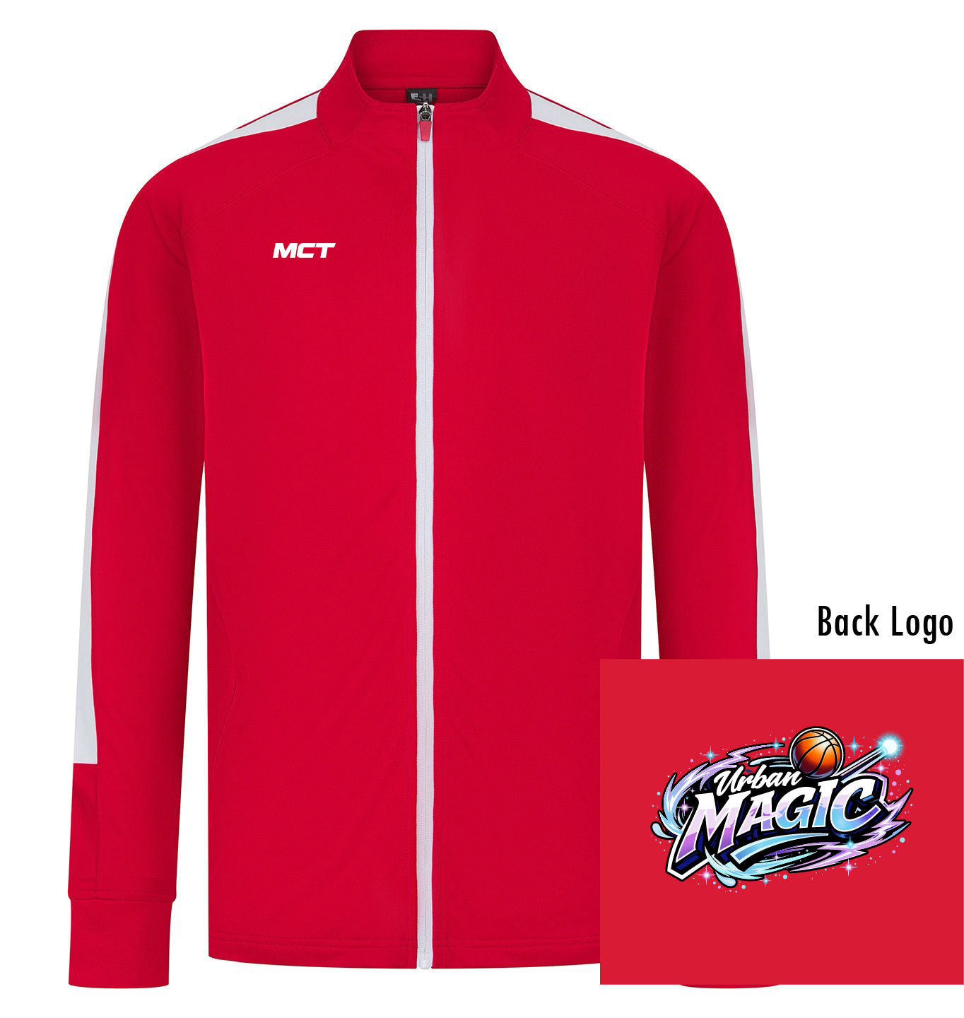 Urban Magic Unisex Full Zip Track Top - Coloured Badge From