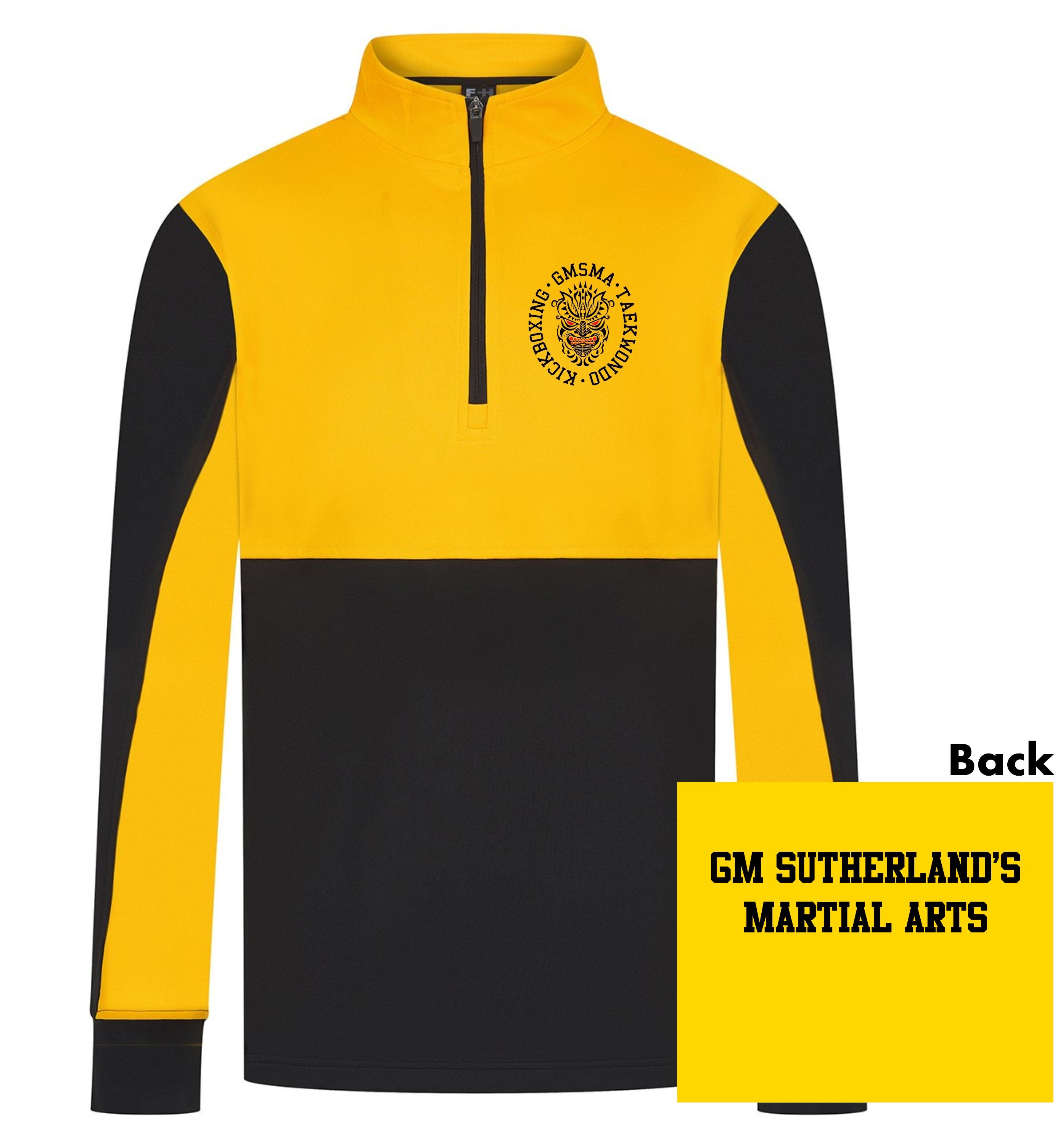 Contrast 1/4 Zip Tracksuit Top From